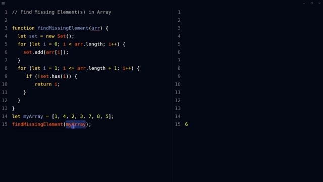 How to Find Missing Elements in Array | Find Missing Element in Array of Integers using JavaScript смотреть онлайн