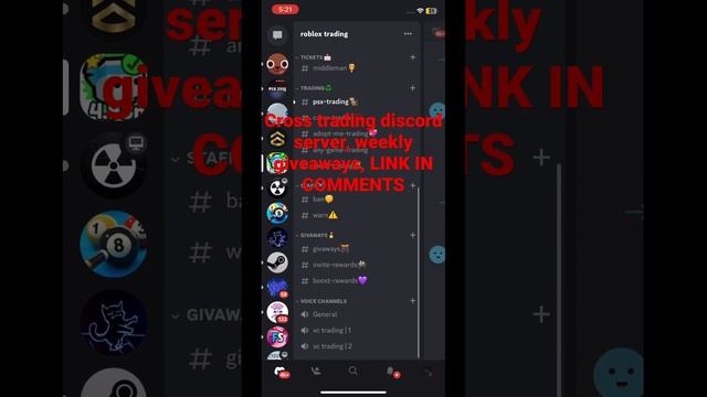 Roblox | cross trading discord server and psx trading server, #roblox #discord #trading #shorts