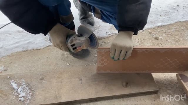 Как запилить плитку под 45° болгаркой