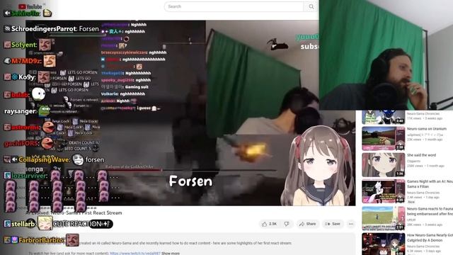 Forsen Reacts to AI Evolved: Neuro-Sama's First React Stream смотреть онлайн