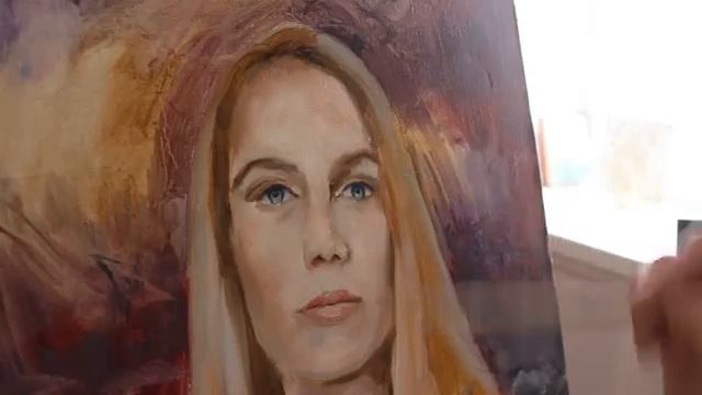 Портрет по фото маслом на холсте.  Portrait by photo in oil on canvas.