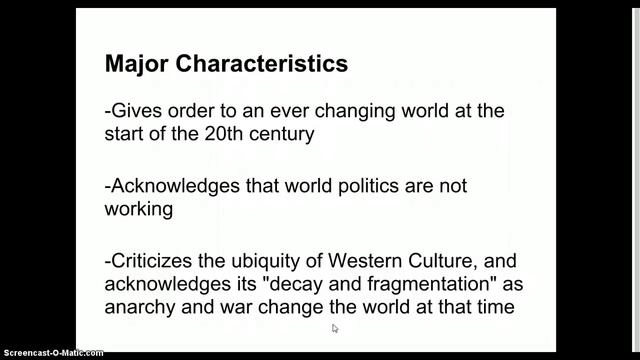 Modernist Literature Notes смотреть онлайн