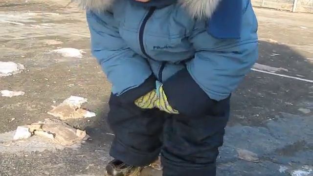 В жуткий мороз немного позитива