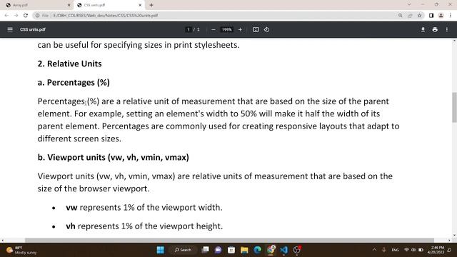 CSS Units | Rem, Em, Pt, Vw And Vh Units In Hindi | Web Development Tutorial #20 | CodeWithZee