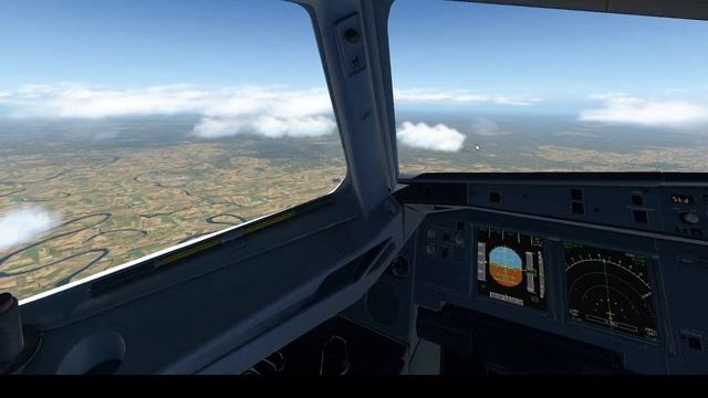 X-PLANE 11 Летим Москва-Казань Airbus A319 Toliss