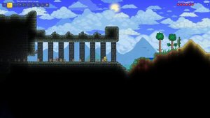 Террария прохождение на ПК + гайд  #5 Terraria 1.3  ( постройка дома, пирамида и летающий ковер )