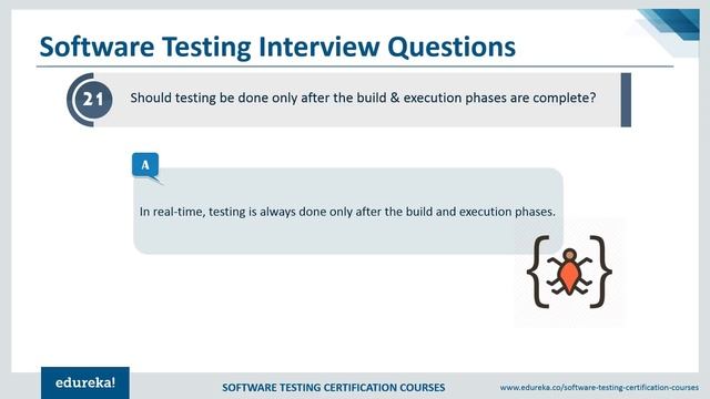 Top 50 Software Testing Interview Questions & Answers | Software Testing Training | Edureka