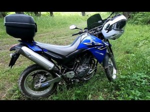 Покатушки на мотоцикле Yamaha XT660R Тест мотошин Anlas Capra R