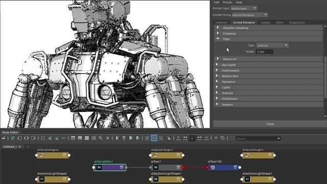 Arnold tutorial - How to light & shade a robot using the toon shader in MtoA смотреть онлайн