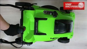 Газонокосилка аккумуляторная Greenworks GD40LM16X с бесщеточным двигателем, 40V, 41 см (арт 2517907)