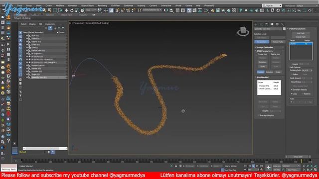3ds Max Particle Flow Path Follow Tutorial