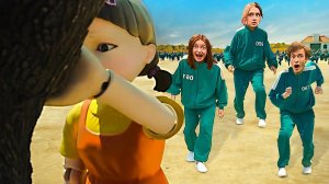 Игра в КАЛЬМАРА ! Похитили Друга!!