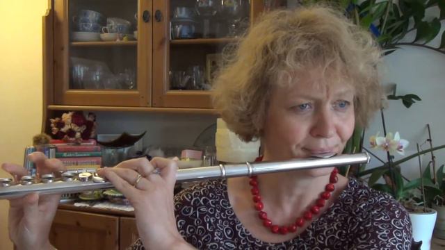 Kamilla flute lesson- "Easy morning wake-up" E. Grieg Poranek смотреть онлайн