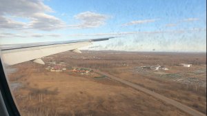 Перелет Москва Хабаровск.  Boeing 777. Takeoff. Landing