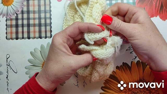 #Шапка с обьемной косой спицами#Шапка - берет с косой#Шапка легко#МК Виктории Плантовой#2021# смотреть онлайн