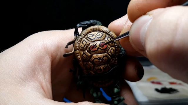 Часть 2. Рисуем узоры на панцире черепахи ниндзя | Рисуем узоры | Рисуем кистью Ninja turtles| Tmnt смотреть онлайн