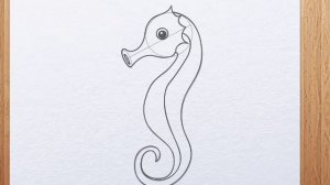 How to draw seahorse