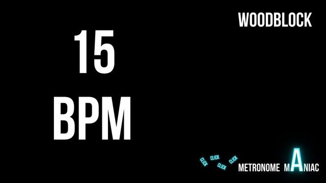 Metronome 15 BPM - Woodblock смотреть онлайн