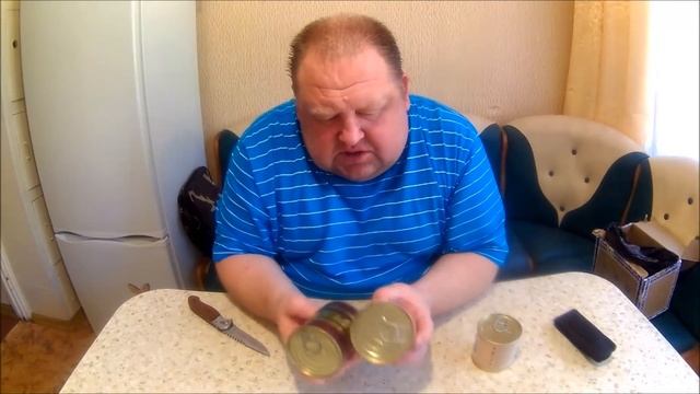 Обзор посылки от подписчика (тушенка,паштет). смотреть онлайн