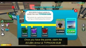 ? SEA UPDATE in Military Tycoon Roblox | Typhoon Submarine Event