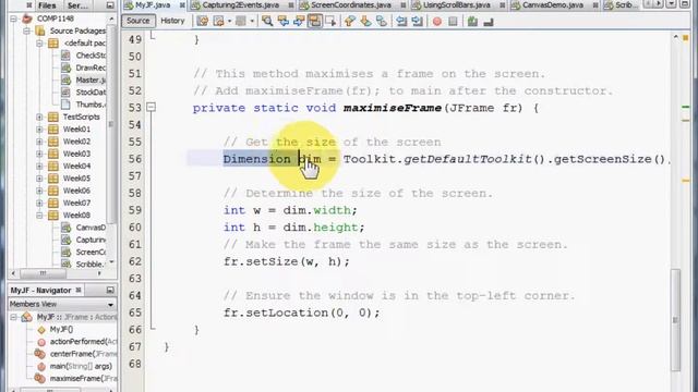Java GUI - Maximising the Window смотреть онлайн