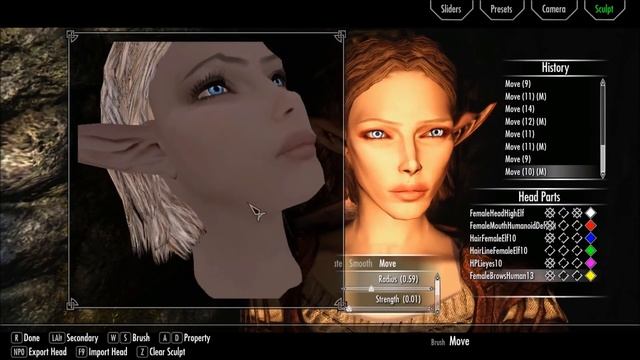 How to Create a Nice looking High elf in Skyrim. No preset! смотреть онлайн