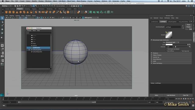 Maya 2016 - Basic Render Setting and Sun & Sky смотреть онлайн