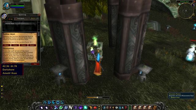 Bashal'Aran (Destroy the seal at the ancient flame) WoW Classic Quest смотреть онлайн