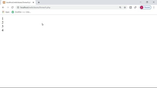 foreach in php tutorial