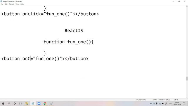 10 ReactJS Event Binding Part-1