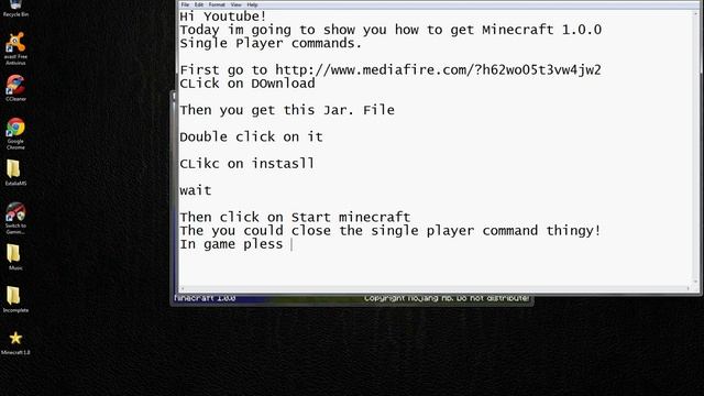 Minecraft- Single Player Command 1.8, 1.9, 1.0.0 смотреть онлайн