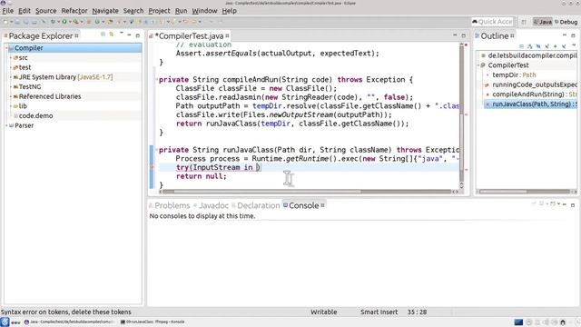 Let's build a compiler #6 Automatisierte Tests - Compilerbau ANTLR Tutorial deutsch HD смотреть онлайн