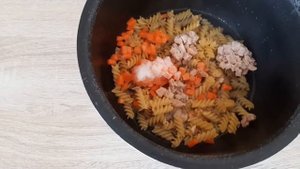 МАКАРОНЫ С МЯСОМ И ОВОЩАМИ - БЫСТРЫЙ УЖИН в Мультиварке Moulinex