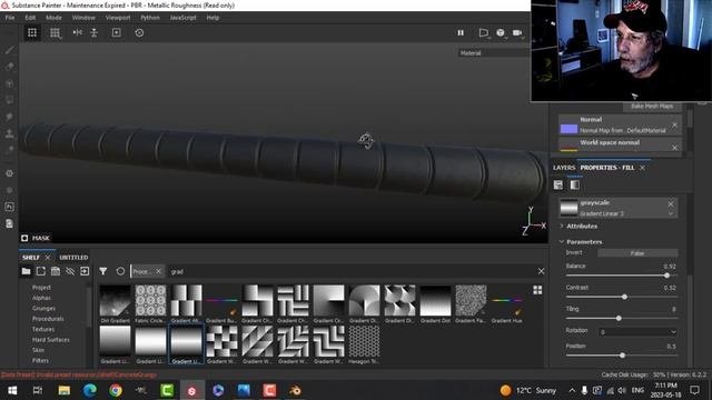 BLENDER & SUBSTANCE PAINTER: COILED CABLE