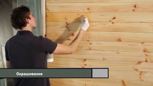 Как покрасить деревянный дом материалами Pinotex