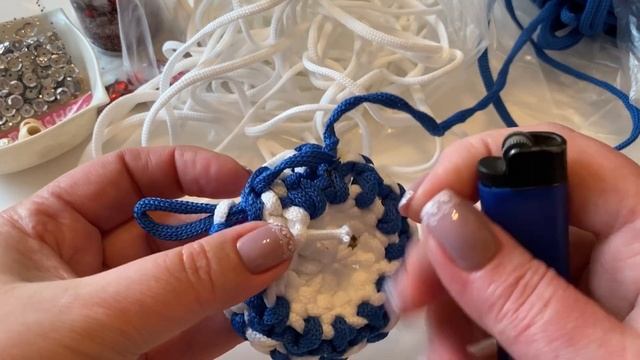 Christmas Decoration Knitting. Part 2. Snowflake On The Ball. смотреть онлайн