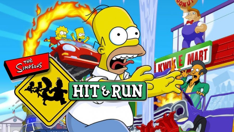 Simpson run. Simpsons Hit and Run карточки. The Simpsons Hit and Run OFFICIALZELEL. The Simpsons Hit Run лицевая сторона коробки. Симпсоны Бей и беги карточки.