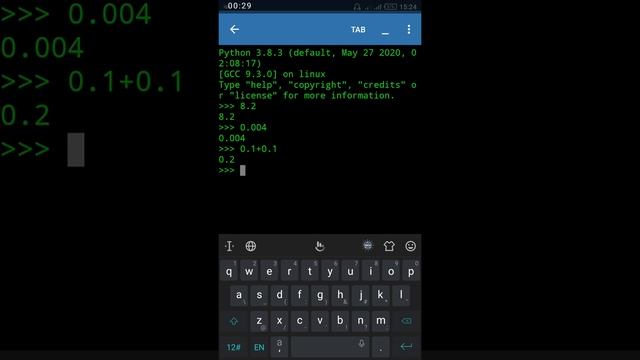 Floats Numbers IN Python.   #floats,#floatingNumbers,#decimals,#decimalPoint,#PythonIn1Minute