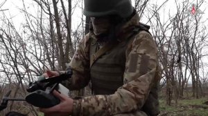 Боевая работа ударных дронов в зоне СВО