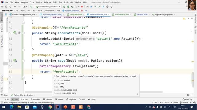 Part 2 - Spring Boot Spring MVC Thymeleaf Spring Data Intellij смотреть онлайн