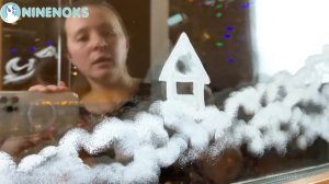 Рисуем ОЛЕНЕЙ на ОКНЕ! Гуашь. Как украсить свой дом к Новому Году!