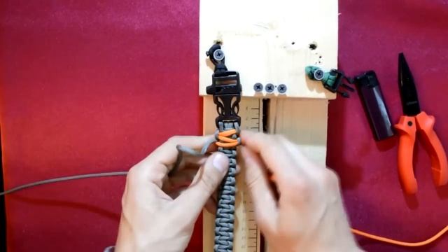 Паракорд Плетение браслета "Двойная кобра" (Paracord Bear Grylls bracelet)