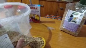 Составление зерносмеси для моих птиц.