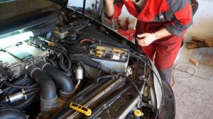 Замена плюсового провода OPEL Omega B