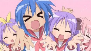 Аниме тянки танцуют и что-то там поют на японском,но мне лень это переводить поэтому пишите в