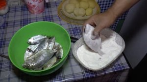 Жарим ласкиря (морского карася).