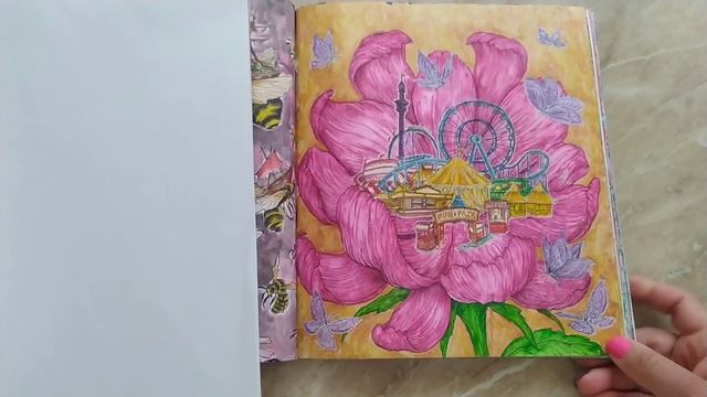 ЗАКОНЧЕННАЯ раскраска К.Розанес "Мироморфозы" смотреть онлайн