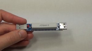 USB нагрузочный резистор 5 Ом (1А) для имитации нагрузки на зарядки и повербанки