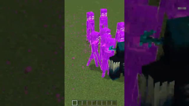 Warden VS Mutant Enderman in Minecraft BE/PE #minecraft #addon #minecraftbedrock #warden #mutant