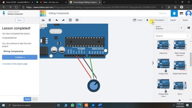 Introduction to Arduino virtual programming using Autocad TINKER CAD